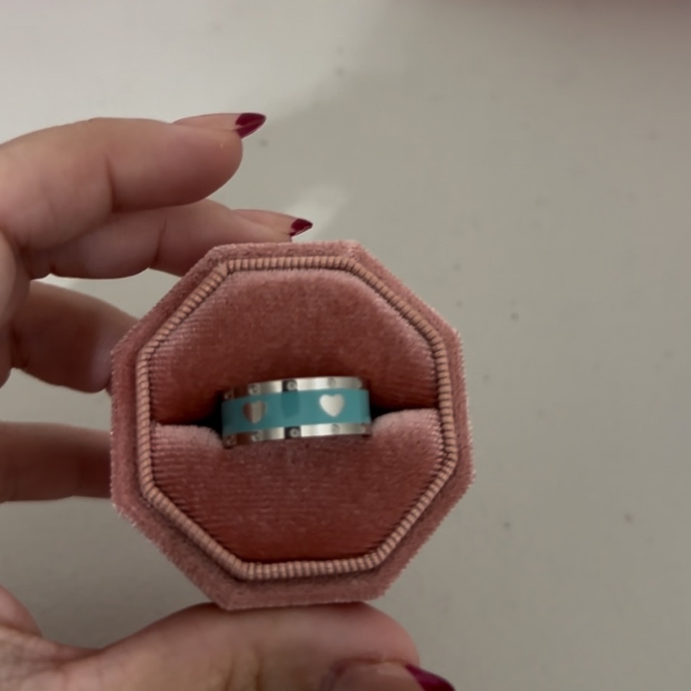 Tiffany Inspired Titanium Steel Ring - Picture 3 of 5